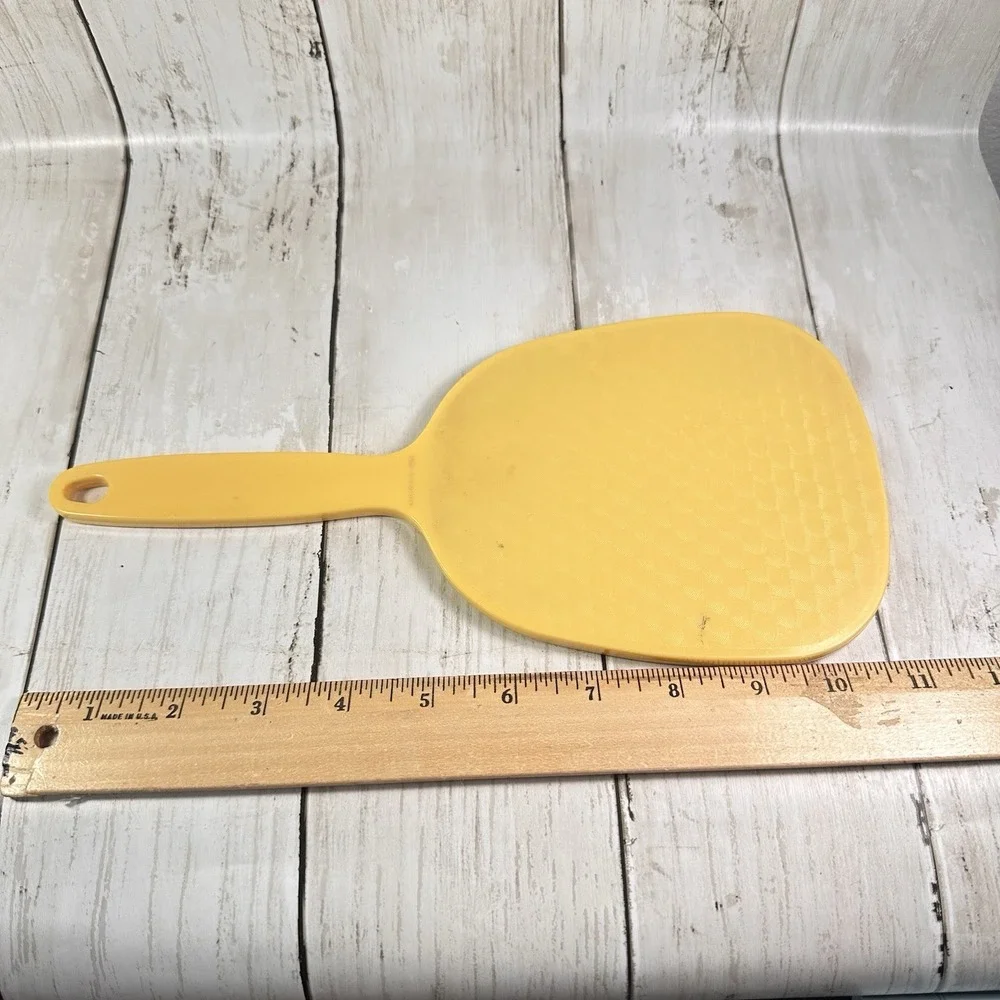 Beige Hand Mirror Plastic 11